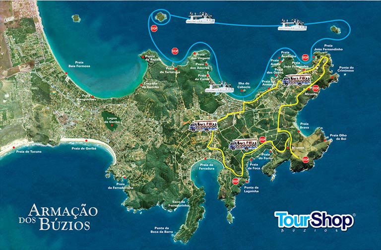 Mapa da Armação de Búzios
